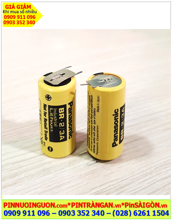 Panasonic BR-2/3A (chân thép); Pin nuôi nguồn Panasonic BR-2/3A lithium 3v 2/3A 1200mAh (Nhật)